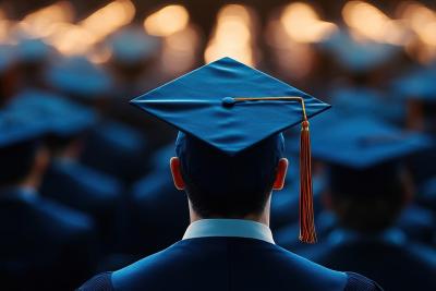 graduation photo with hat