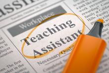 newspaper teaching assistant ad